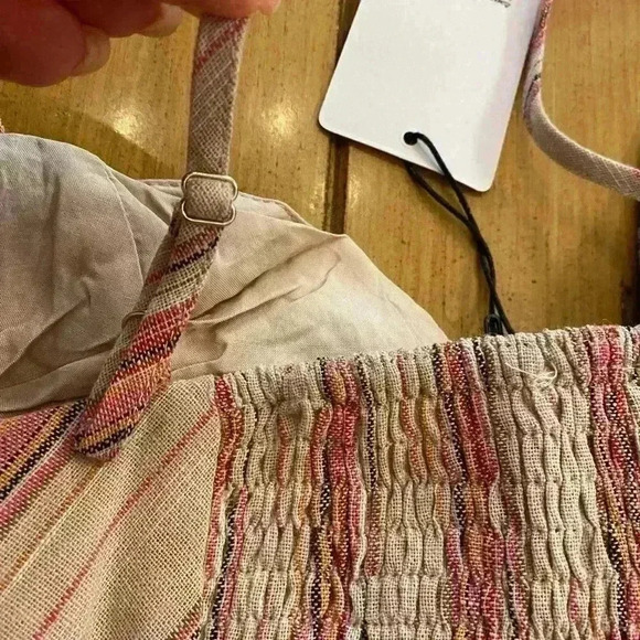 Anthropologie Women's Sleeveless Crop Stretchy Strappy knotted Sexy Summer Top M - Picture 11 of 12